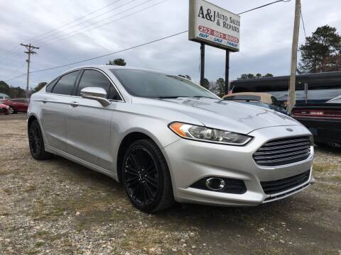 2014 Ford Fusion for sale at A&J Auto Sales & Repairs in Sharpsburg NC
