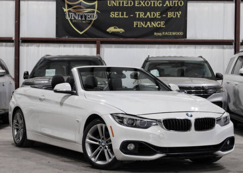 2018 BMW 4 Series for sale at United Exotic Auto in Houston TX