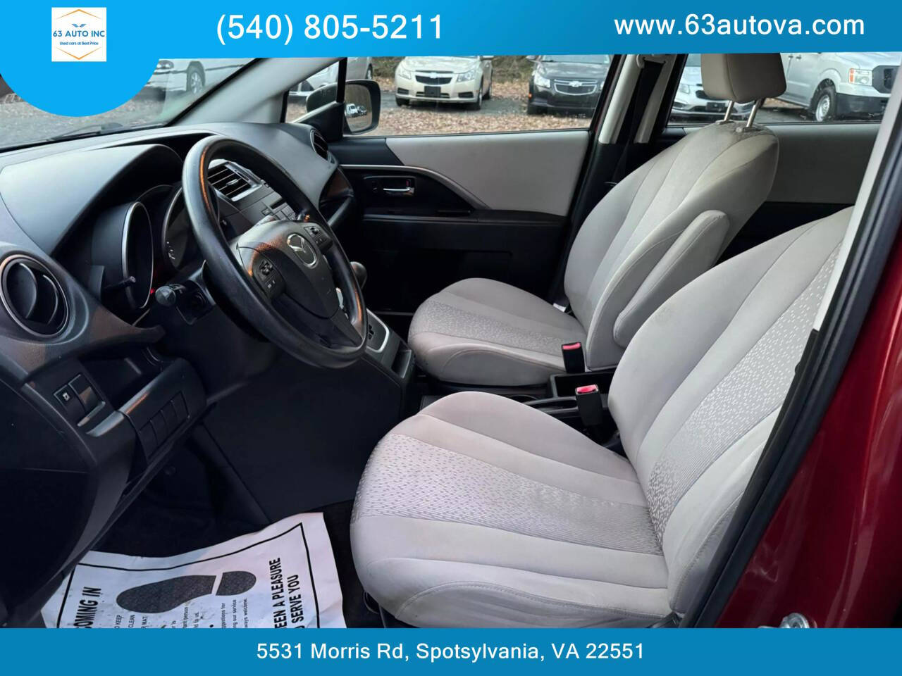 2012 Mazda Mazda5 for sale at 63 Auto Inc in Spotsylvania, VA