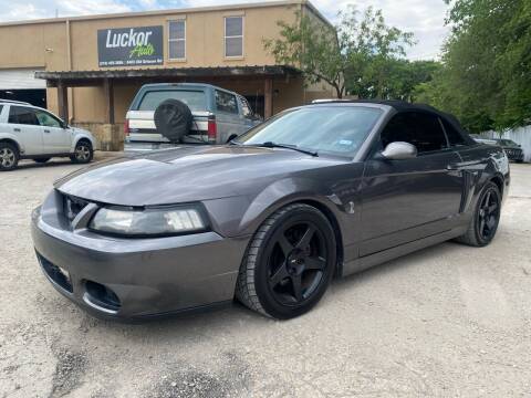 2003 Ford Mustang SVT Cobra for sale at LUCKOR AUTO in San Antonio TX