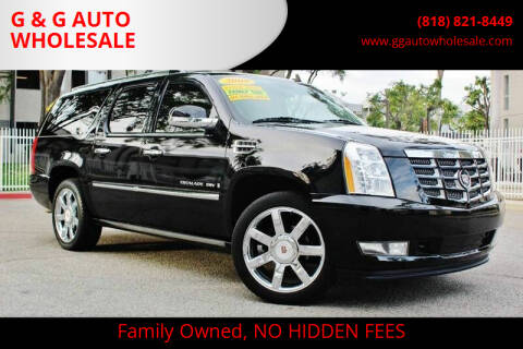 2011 Cadillac Escalade ESV for sale at G & G AUTO WHOLESALE in North Hollywood CA