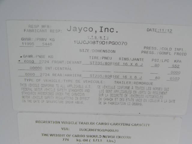 2013 Jayco EAGLE 33.5