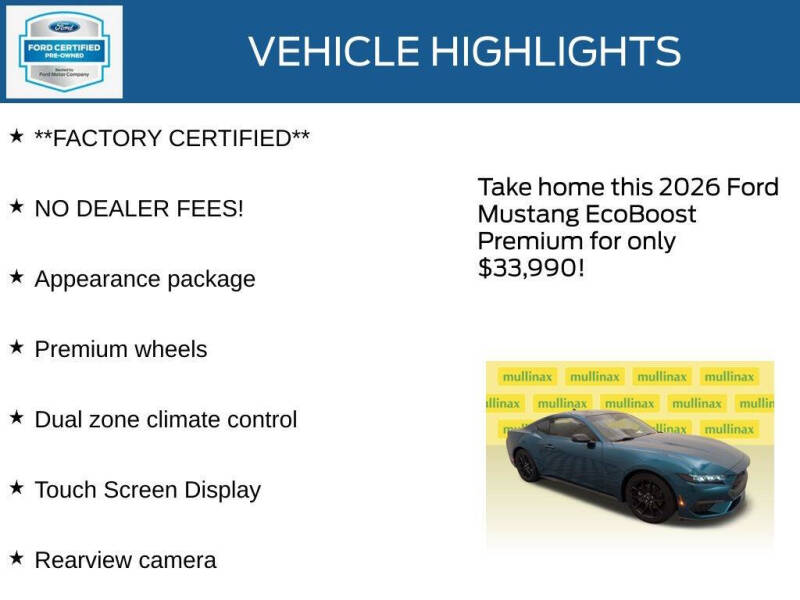 2026 Ford Mustang EcoBoost Premium