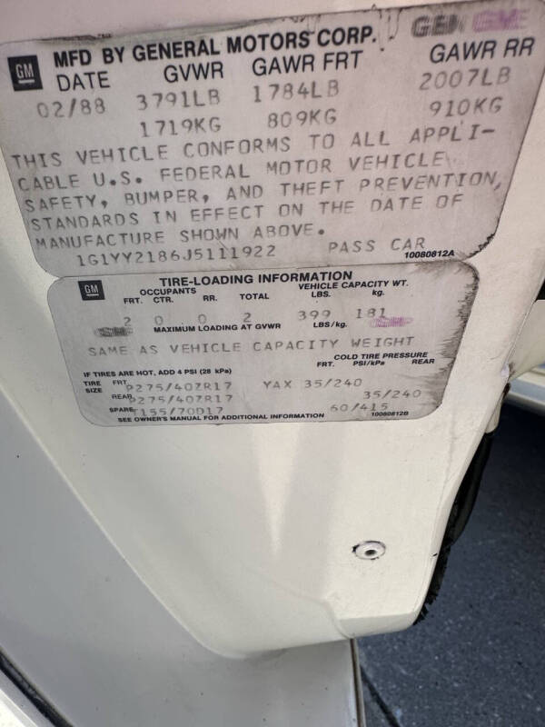 1988 Chevrolet Corvette