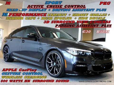 2019 BMW 5 Series for sale at SAN DIEGO BEEMERS in San Diego CA