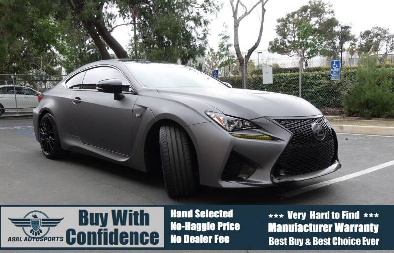 2016 Lexus RC F for sale at ASAL AUTOSPORTS in Corona CA
