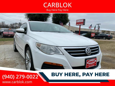 2012 Volkswagen CC for sale at CARBLOK in Lewisville TX