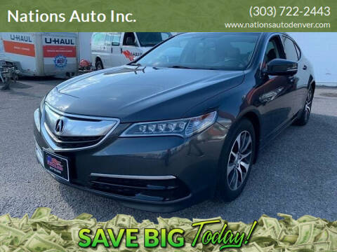 2016 Acura TLX for sale at Nations Auto Inc. in Denver CO