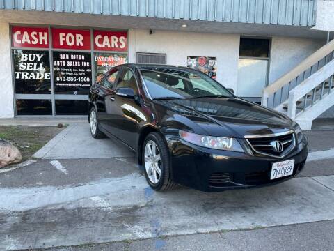 2005 Acura TSX for sale at SAN DIEGO AUTO SALES INC in San Diego CA