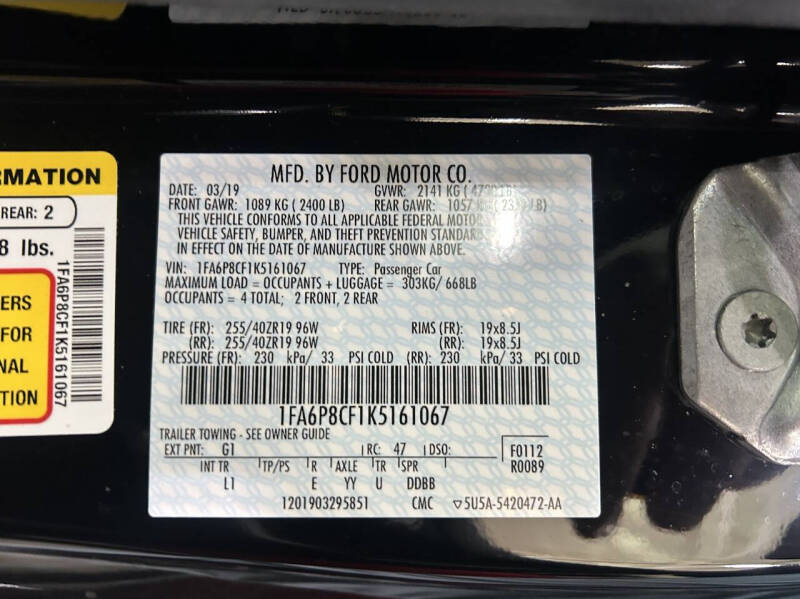 2019 Ford Mustang GT Premium