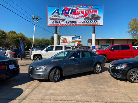 2014 Audi A4 for sale at ANF AUTO FINANCE in Houston TX