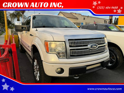 2012 Ford F-150 for sale at CROWN AUTO INC, in South Gate CA