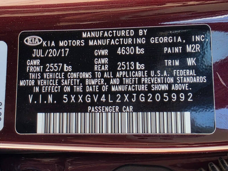 2018 Kia Optima SX Turbo