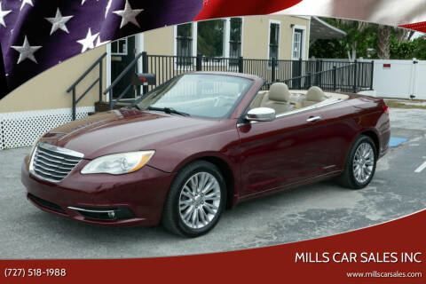 2012 Chrysler 200 for sale at MILLS CAR SALES INC in Clearwater FL