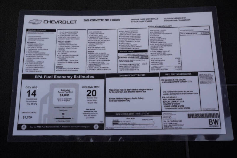 2009 Chevrolet Corvette ZR1