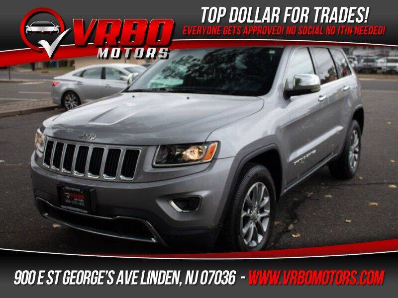 2016 Jeep Grand Cherokee for sale at Vrbo Motors in Linden, NJ