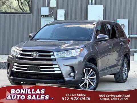 2017 Toyota Highlander for sale at Bonillas Auto Sales in Austin TX