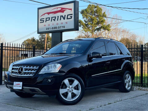 2011 Mercedes-Benz M-Class for sale at Spring Motors in Spring TX