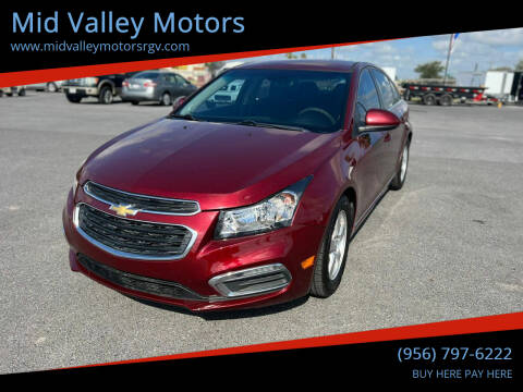 2016 Chevrolet Cruze Limited for sale at Mid Valley Motors in La Feria TX