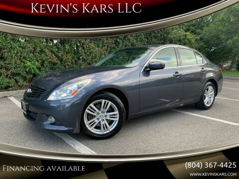 2012 Infiniti G37 Sedan for sale at Kevin's Kars LLC in Richmond VA