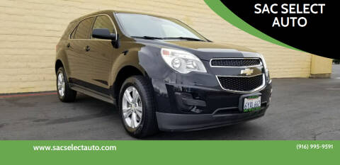 2013 Chevrolet Equinox for sale at SAC SELECT AUTO in Sacramento CA