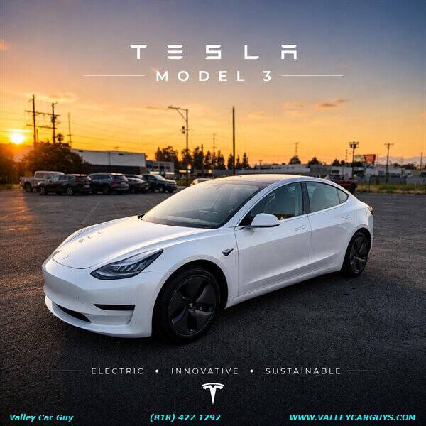 White 2020 Tesla Model 3 Standard Range Plus Standard Range Plus 4dr Sedan 1