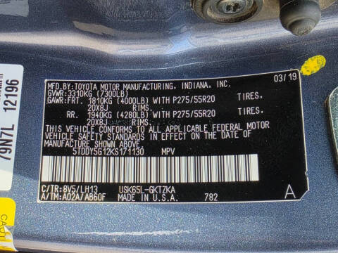 2019 Toyota Sequoia Platinum