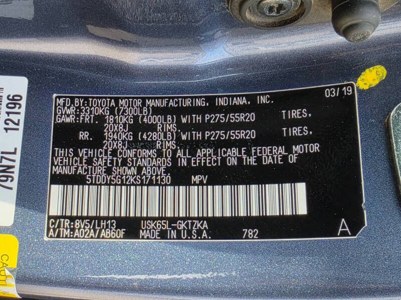 2019 Toyota Sequoia Platinum