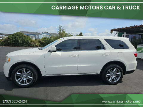 2012 Dodge Durango for sale at Carriage Motors Car & Truck in Santa Rosa CA