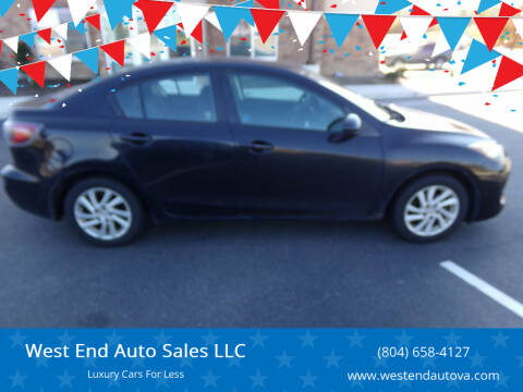 2012 Mazda MAZDA3 for sale at West End Auto Sales LLC in Richmond VA