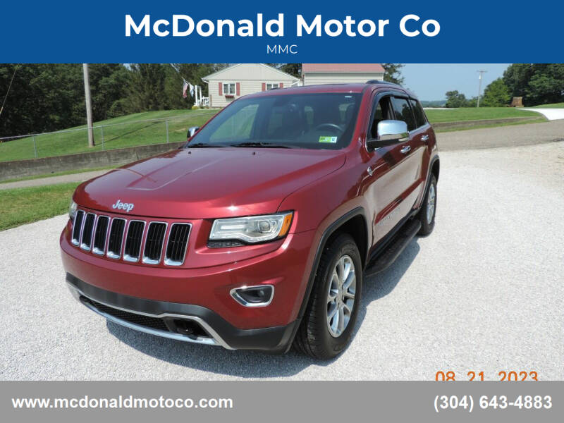 2015 Jeep Grand Cherokee for sale at McDonald Motor Co in Harrisville WV