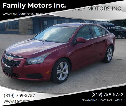 2014 Chevrolet Cruze for sale at Family Motors Inc. in Burlington IA