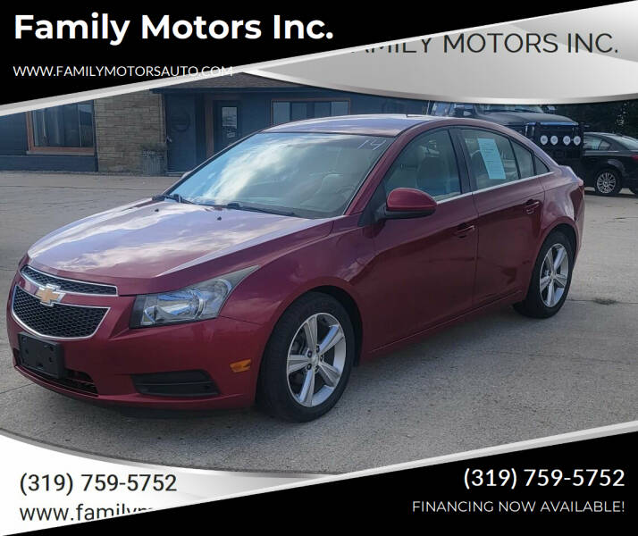 2014 Chevrolet Cruze for sale at Family Motors Inc.  (319) 752-3600 - Family Motors Inc. (319) 752-3600 in West Burlington IA