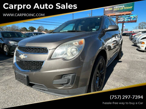 2011 Chevrolet Equinox for sale at Carpro Auto Sales in Chesapeake VA