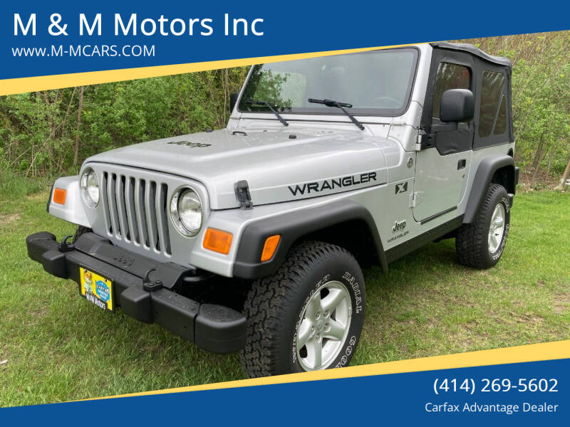 2005 Jeep Wrangler for sale at M & M Motors Inc in West Allis WI