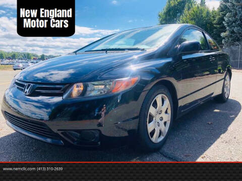 2007 Honda Civic for sale at New England Motor Cars in Springfield MA