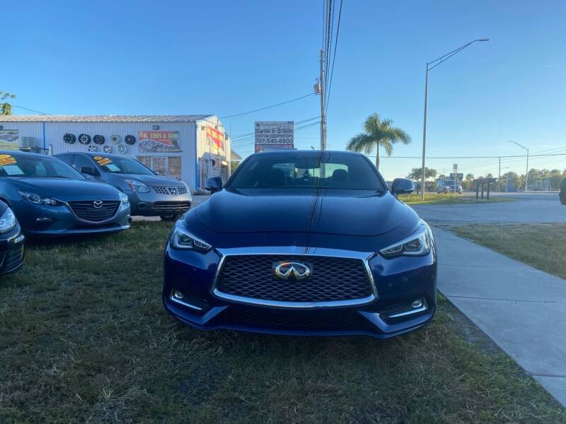 2018 Infiniti Q60 for sale at ONYX AUTOMOTIVE, LLC in Largo FL