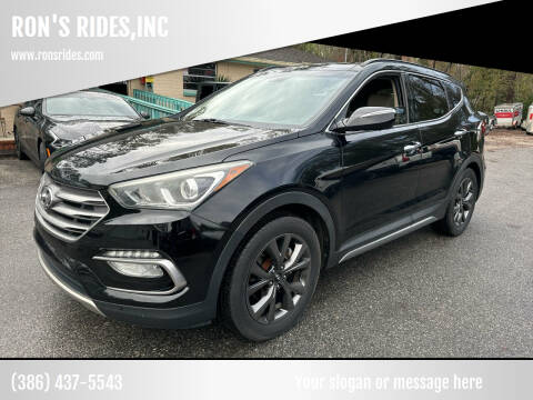 2017 Hyundai Santa Fe Sport for sale at RON'S RIDES,INC in Bunnell FL