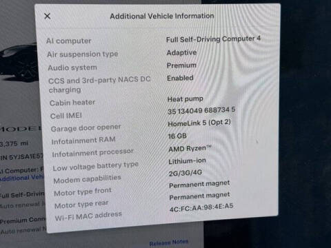 2023 Tesla Model S Standard Range