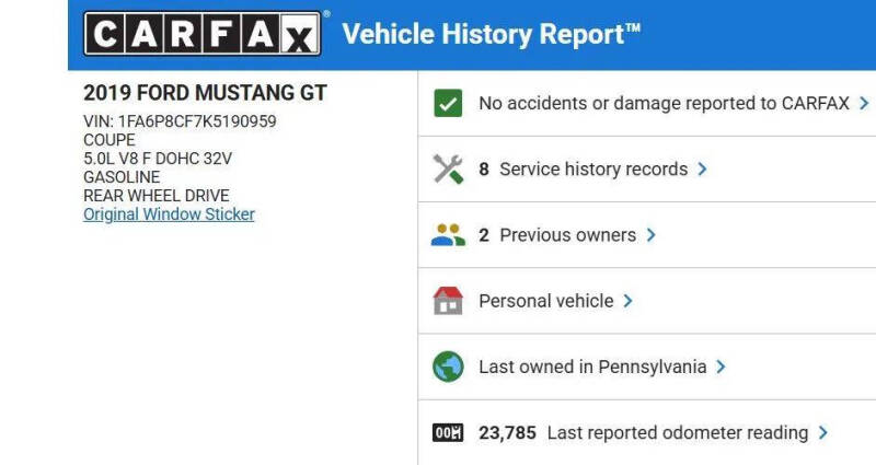 2019 Ford Mustang GT Premium