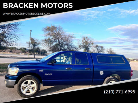 2008 Dodge Ram 1500 for sale at BRACKEN MOTORS in San Antonio TX