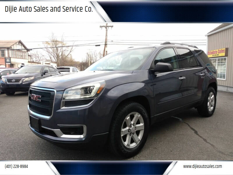 2013 GMC Acadia for sale at Dijie Auto Sales and Service Co. in Johnston RI