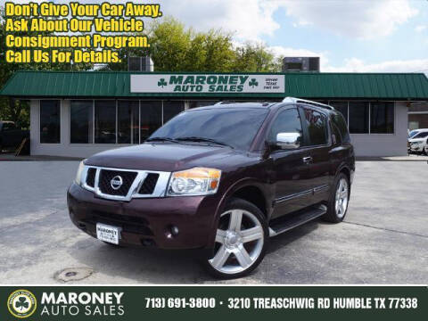 2014 Nissan Armada for sale at Maroney Auto Sales in Humble TX