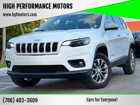 2019 Jeep Cherokee for sale at HIGH PERFORMANCE MOTORS in Hollywood FL