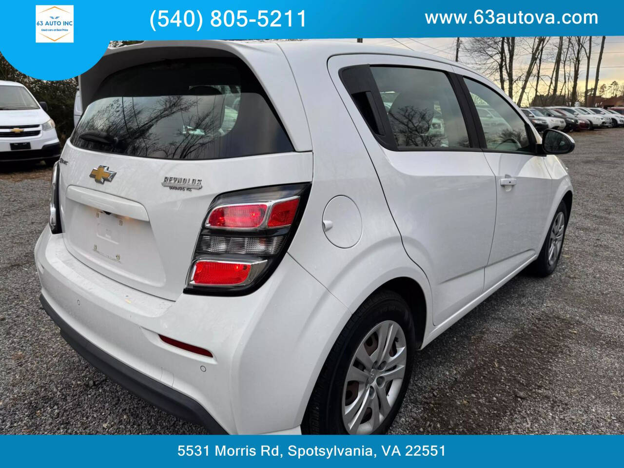 2019 Chevrolet Sonic for sale at 63 Auto Inc in Spotsylvania, VA