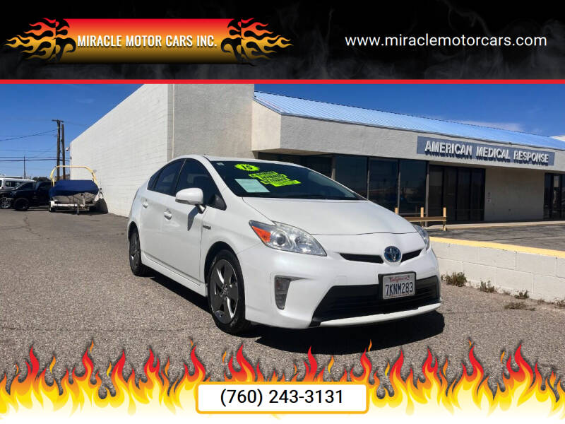 2015 Toyota Prius for sale at Miracle Motor Cars Inc. in Victorville CA
