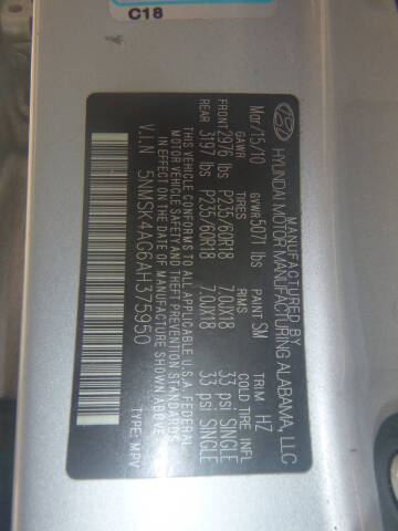 2010 Hyundai Santa Fe Limited