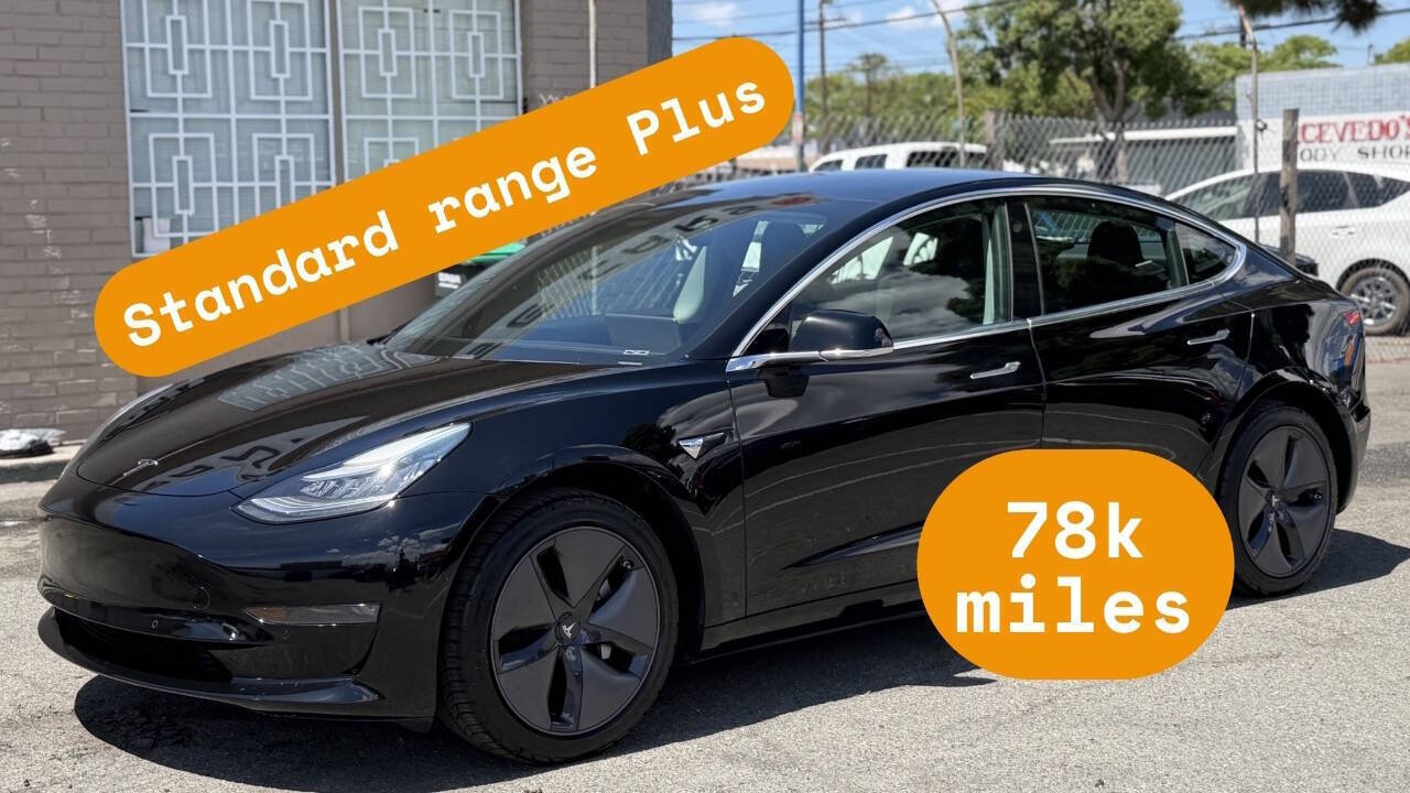 Black 2019 Tesla Model 3 Standard Range Plus Standard Range Plus 4dr Fastback 1