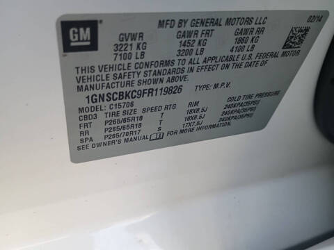 2015 Chevrolet Tahoe LT