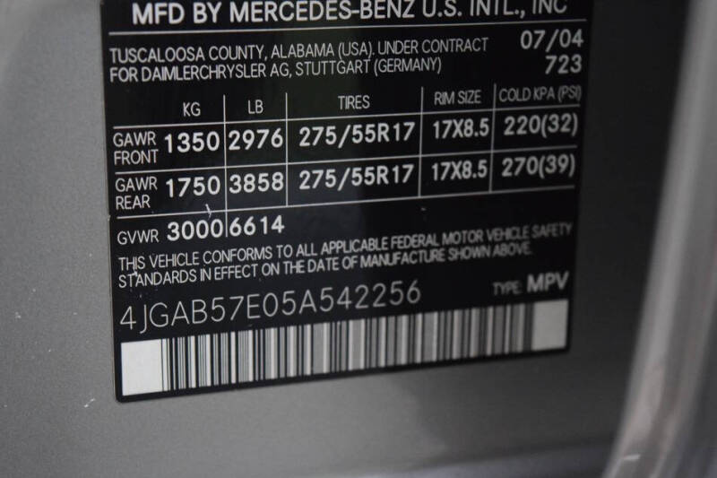 2005 Mercedes-Benz M-Class ML 350